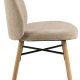 ACT NORDIC Sophia spisebordsstol - beige stof og mat natur egetr