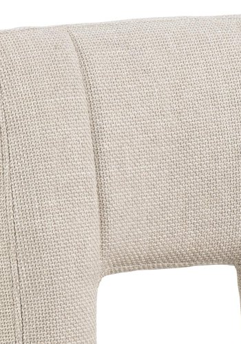 ACT NORDIC Sylvia barstol, m. rygln, fodsttte, drejefunktion, gaspatron - beige stof/sort stl