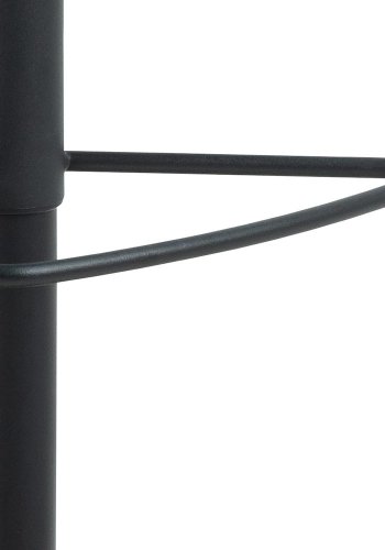 ACT NORDIC Sylvia barstol, m. rygln, fodsttte, drejefunktion, gaspatron - mrkegr stof/sort stl