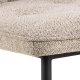 ACT NORDIC Brooke spisebordsstol - beige stof og sort stl