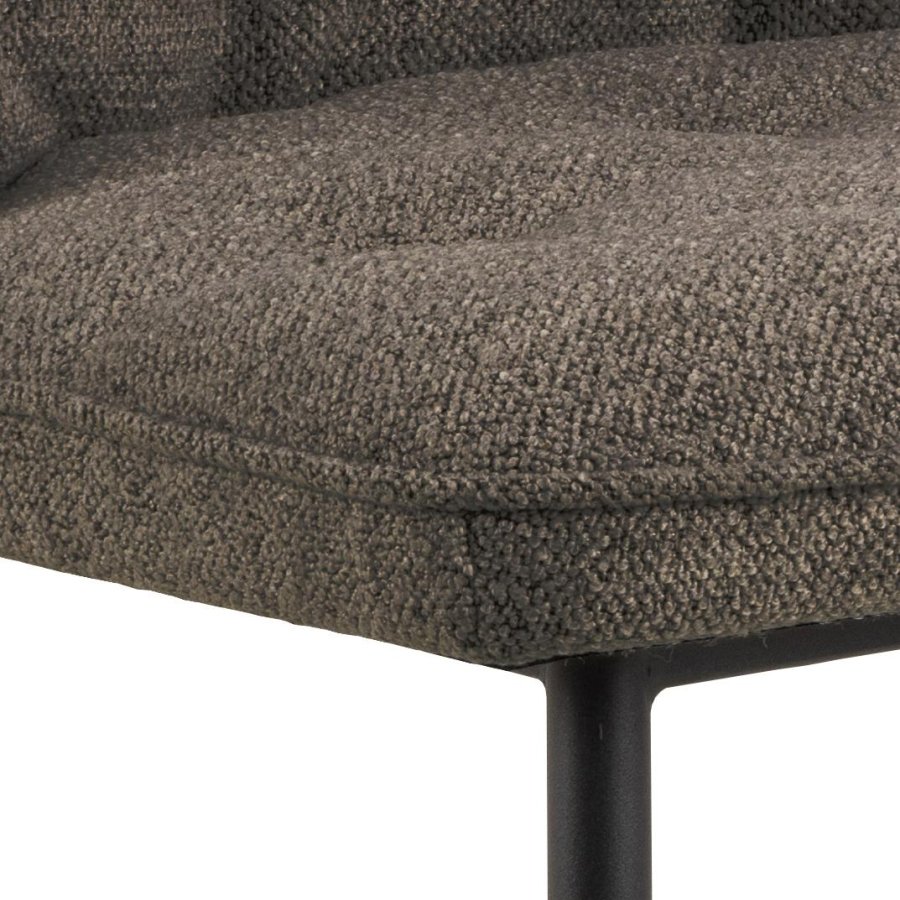 ACT NORDIC Brooke spisebordsstol - taupe stof og sort stl