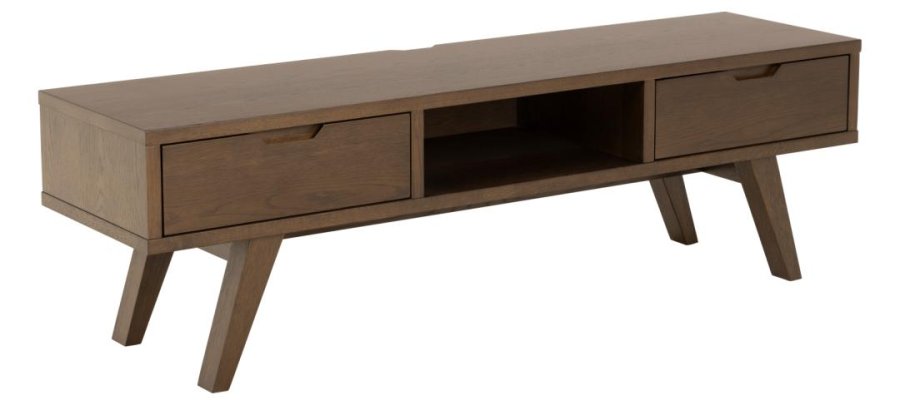 ACT NORDIC A-Line TV-bord, m. 2 skuffer og 1 rum - rgfarvet egefiner (150x40)