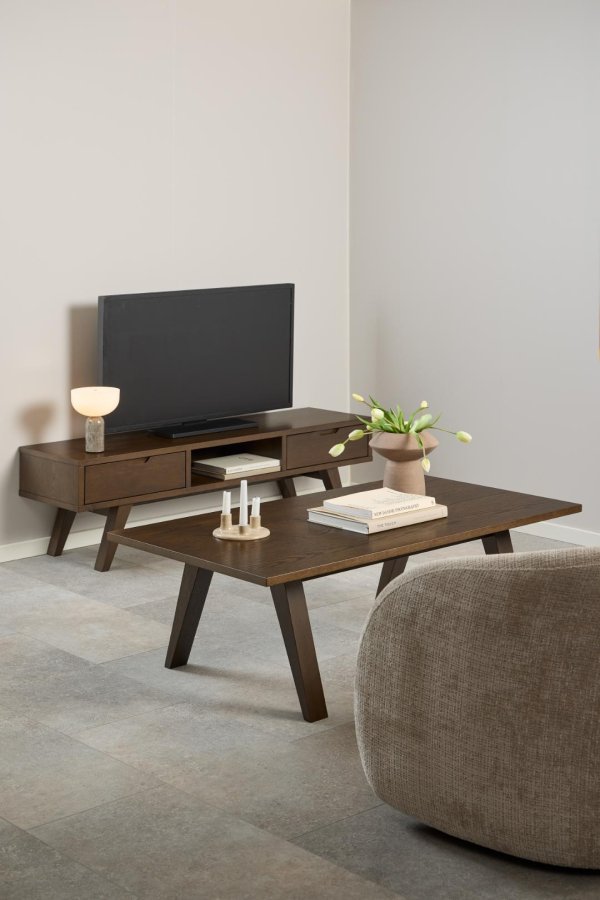 ACT NORDIC A-Line sofabord, rektangulr - rgfarvet egefinér (130x70)