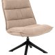 ACT NORDIC Blizzard drejestol - beige stof og sort stl