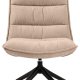 ACT NORDIC Blizzard drejestol - beige stof og sort stl