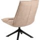 ACT NORDIC Blizzard drejestol - beige stof og sort stl