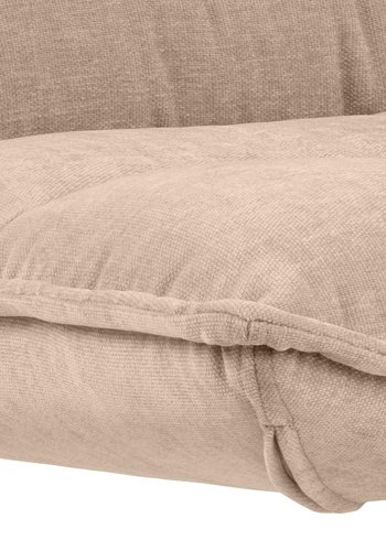 ACT NORDIC Blizzard drejestol - beige stof og sort stl