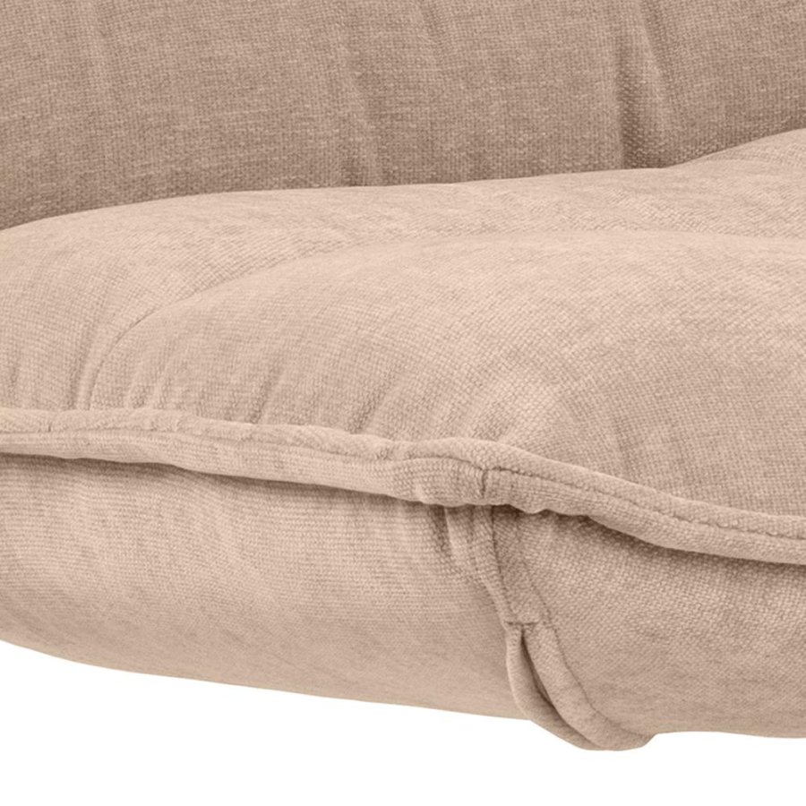 ACT NORDIC Blizzard drejestol - beige stof og sort stl