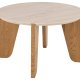 ACT NORDIC Dockland sofabord, rund - travertin ru papir og mat vild eg ru papir (80)