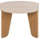 ACT NORDIC Dockland sofabord, rund - travertin ru papir og mat vild eg ru papir (80)