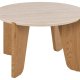 ACT NORDIC Dockland sofabord, rund - travertin ru papir og mat vild eg ru papir (80)