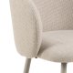 ACT NORDIC Eleanor barstol, m. rygln, armln og fodsttte - beige stof og gr stl