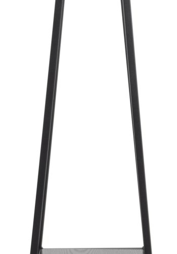 ACT NORDIC Seaford garderobestativ, m. bjlestang og 2 hylder - sort ask ru melamin og sort stl