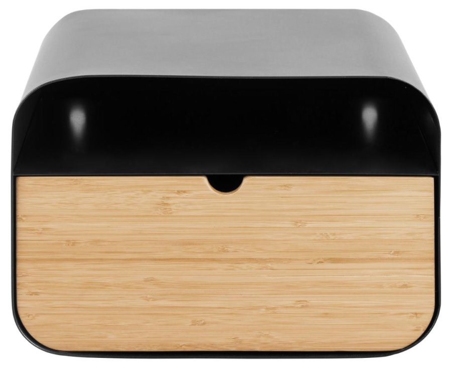 ACT NORDIC Joliet vghngt natbord, m. 1 rum og 1 skuffe - bambus og sort stl (35x25)