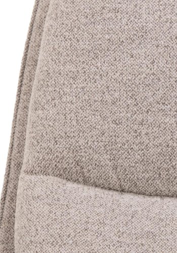 ACT NORDIC Bosley drejestol, m. armln, horisontal syning og lynls - beige stof og sort stl