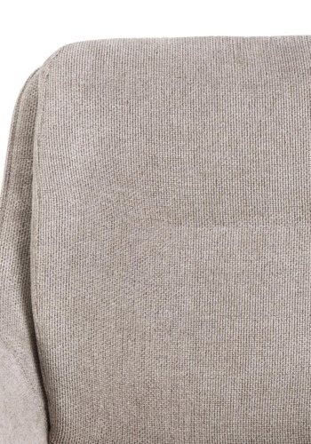 ACT NORDIC Carrie  spisebordsstol, m. armln og drejefunktion - sand stof og sort stl