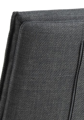 ACT NORDIC Flynn spisebordsstol, m. drejefunktion - mrkegr stof og sort stl