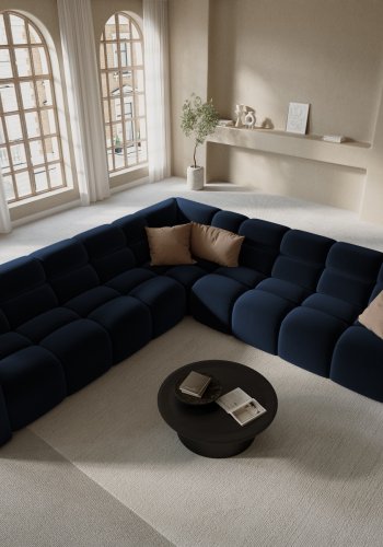 MICADONI  Symmetrisk hjrnesofa i fljl, 