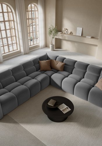 MICADONI  Symmetrisk hjrnesofa i fljl, 