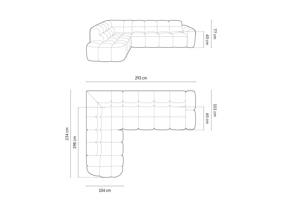 MICADONI  Venstre hjrnesofa, 