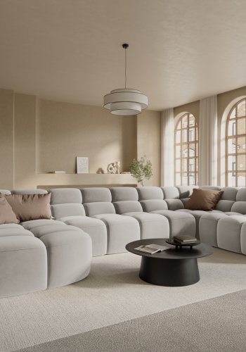 MICADONI  Panoramic hjre hjrnesofa i fljl, 
