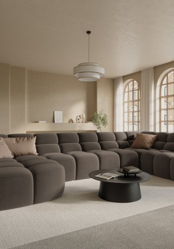 MICADONI  Panoramic hjre hjrnesofa i fljl, 