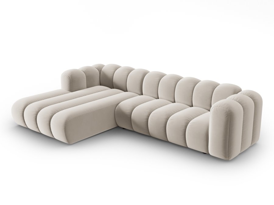 MICADONI  Velvet Modular Venstre hjrnesofa, 
