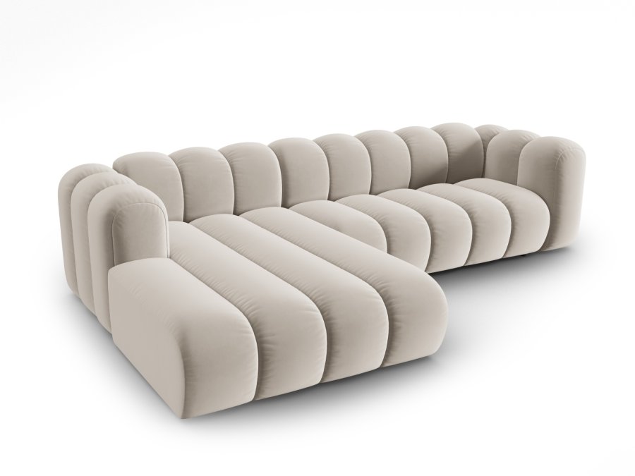 MICADONI  Velvet Modular Venstre hjrnesofa, 