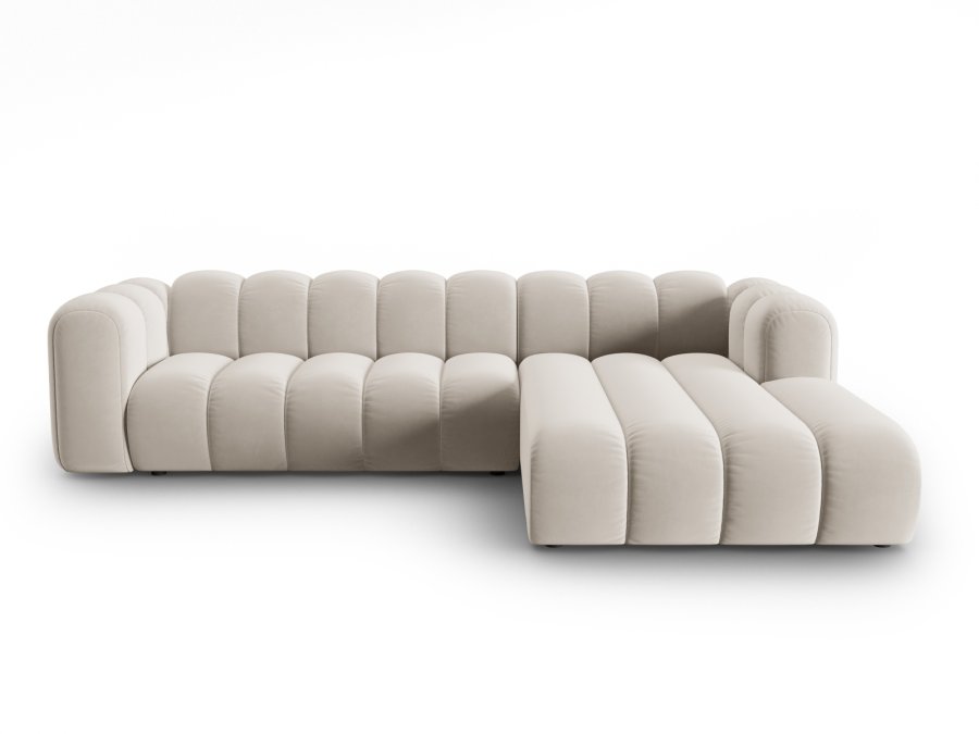 MICADONI Velvet Modular Hjre hjrnesofa, 
