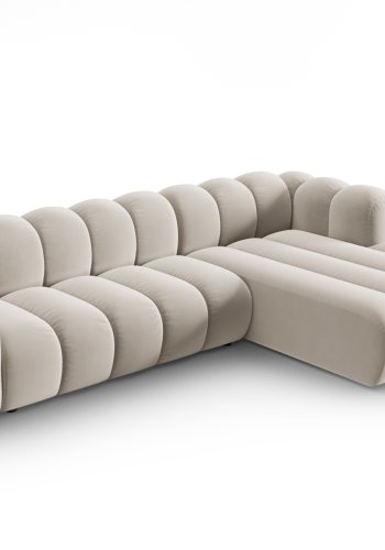 MICADONI Velvet Modular Hjre hjrnesofa, 