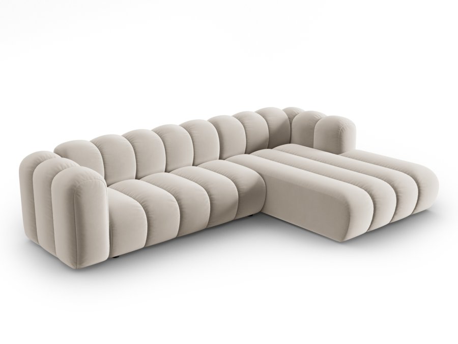 MICADONI Velvet Modular Hjre hjrnesofa, 