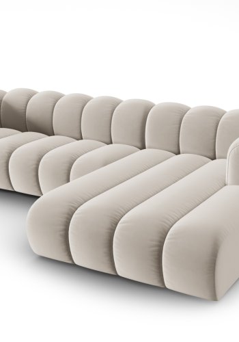 MICADONI Velvet Modular Hjre hjrnesofa, 