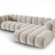 MICADONI Velvet Modular Hjre hjrnesofa, 