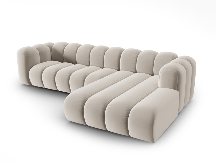 MICADONI Velvet Modular Hjre hjrnesofa, 