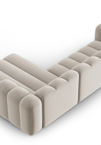 MICADONI Velvet Modular Hjre hjrnesofa, 