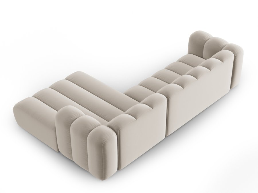 MICADONI Velvet Modular Hjre hjrnesofa, 