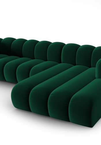 MICADONI Velvet Modular Hjre hjrnesofa, 
