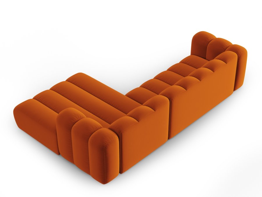 MICADONI Velvet Modular Hjre hjrnesofa, 