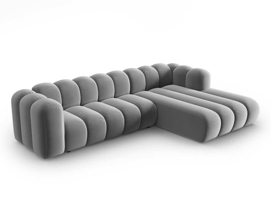 MICADONI Velvet Modular Hjre hjrnesofa, 