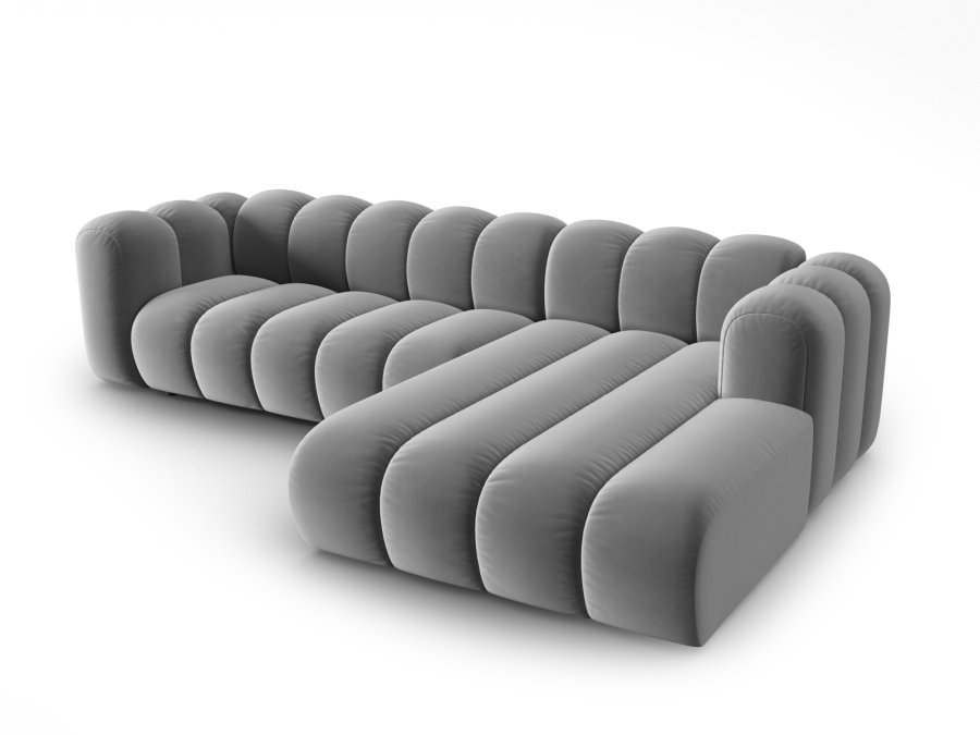 MICADONI Velvet Modular Hjre hjrnesofa, 