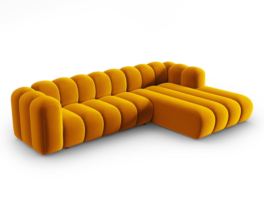 MICADONI Velvet Modular Hjre hjrnesofa, 