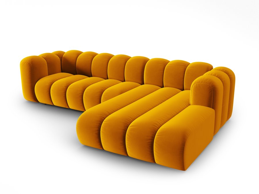MICADONI Velvet Modular Hjre hjrnesofa, 