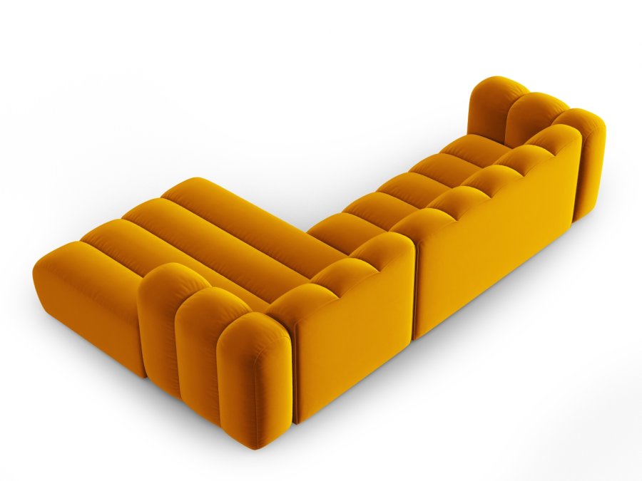MICADONI Velvet Modular Hjre hjrnesofa, 