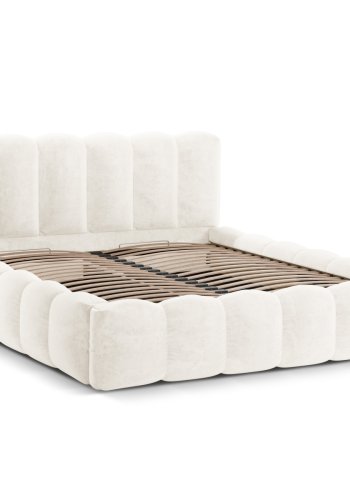 MICADONI  Opbevaringsseng med sengegavl, 