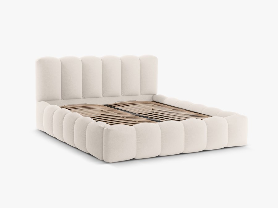 MICADONI Opbevaringsseng med sengegavl, 