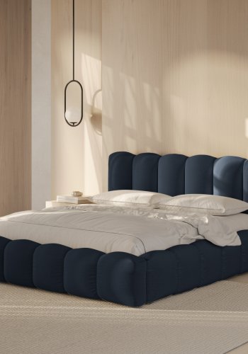 MICADONI Opbevaringsseng med sengegavl, 