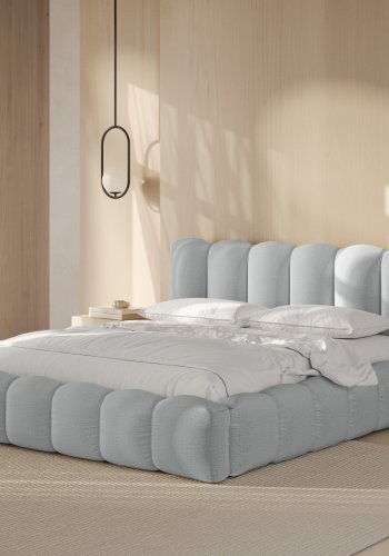 MICADONI Opbevaringsseng med sengegavl, 