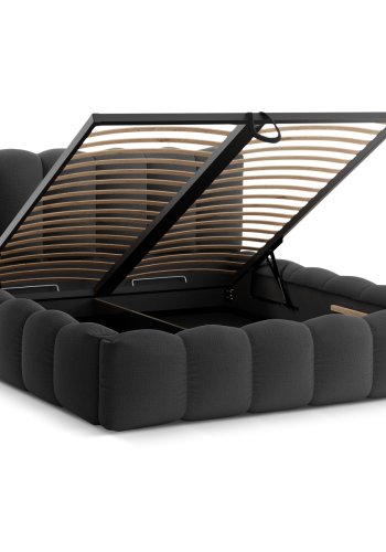 MICADONI Opbevaringsseng med sengegavl, 