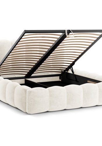 MICADONI Opbevaringsseng med sengegavl, 