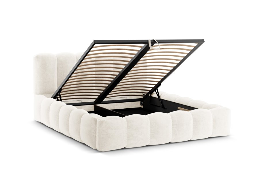 MICADONI Opbevaringsseng med sengegavl, 